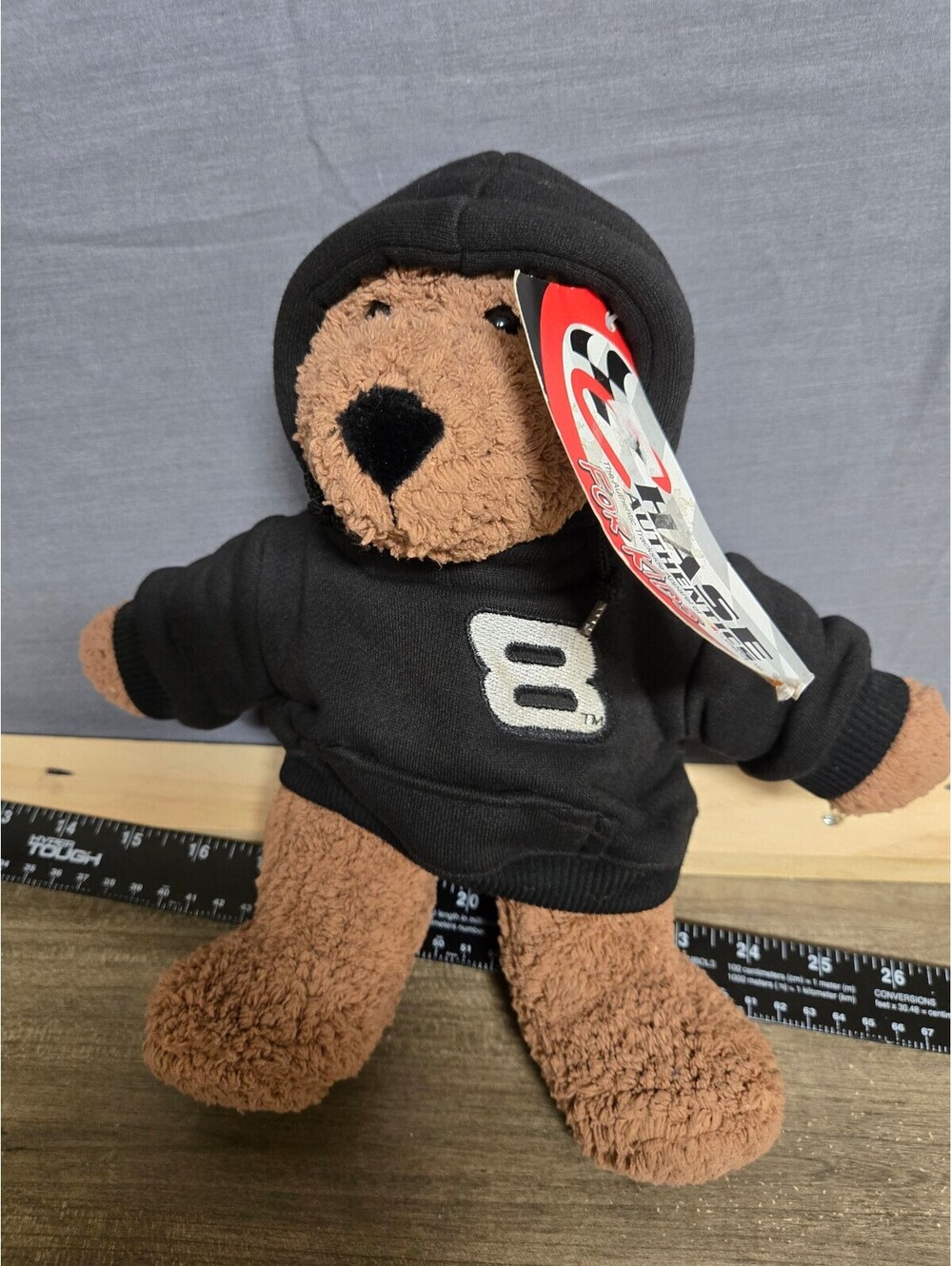 Dale Jr 8 hoodie teddy bear plush